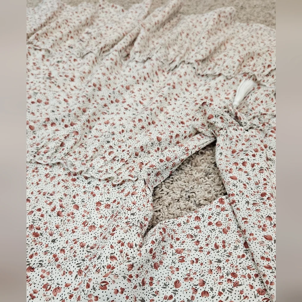 Mikarose White and Red Floral Dress - Picture 3 of 6